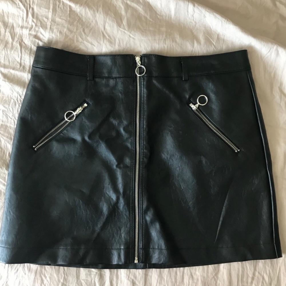 Pleather skirt.